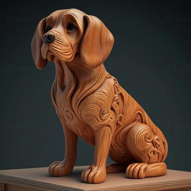 3D model Anglo French Small Hound dog (STL)